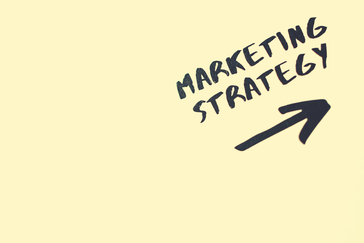 Close-Up Shot of Marketing Strategy Text